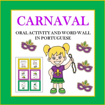 Preview of Carnaval/Mardi Gras Portuguese Oral Activity and Word Wall