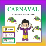 Spanish Carnaval/Mardi Gras Word Wall