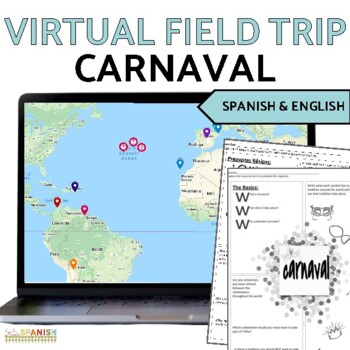 Preview of Carnaval Spanish Carnival Mardi Gras Virtual Field Trip in SPANISH and ENGLISH