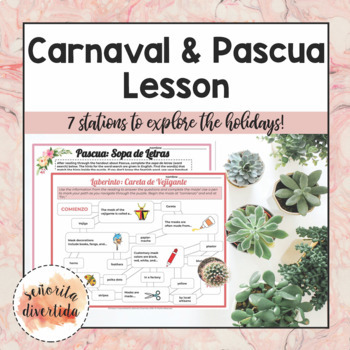 Preview of Carnaval and Pascua (Easter) Lesson