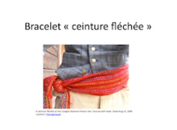 Preview of Carnaval de Québec: Ceinture Fléchée Bracelet ENGLISH version