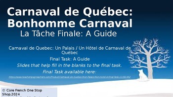 Preview of Carnaval de Québec: Create Your Palace / Hotel (A Final Task Guide) PowerPoint