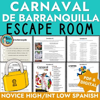 Preview of Carnaval en Barranquilla Escape Room in SPANISH