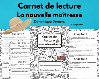 Preview of Carnet de lecture La nouvelle maîtresse