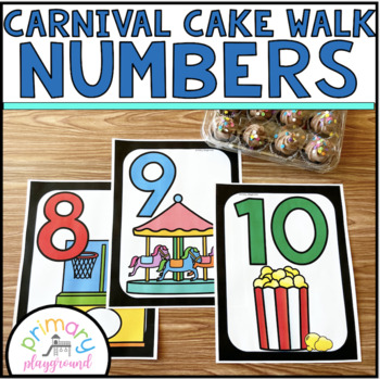 Preview of Carnival Cake Walk Numbers