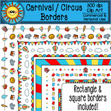 Carnival Circus Borders Clip Art