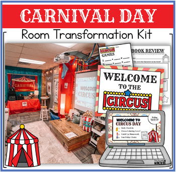 Preview of Carnival Circus Day Room Transformation | 2nd-3rd Grade Carnival Day