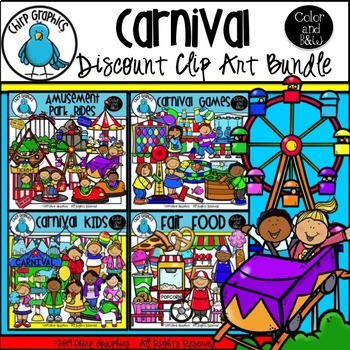 Preview of Carnival Clip Art Bundle - Chirp Graphics