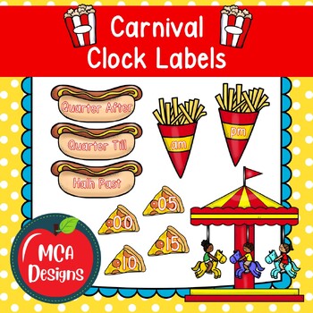 Preview of Carnival Clock Labels