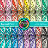 Carnival Digital Paper Clipart: 16 Rainbow Backgrounds Cli