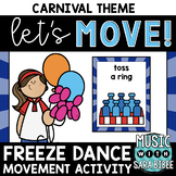 Carnival Freeze Dance (With GIFS) - {Music and Non-Music C