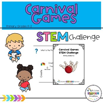 Preview of Carnival Games Summer STEM Challenge - Kindergarten, K, First, 1st, Second, 2nd