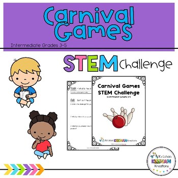 Preview of Carnival Games Summer STEM Challenge - Third, 3rd, Fourth, 4th, Fifth, 5th