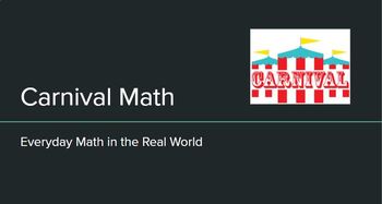 Preview of Carnival Math - editable packet