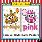 Circus Owls Theme Colors Posters
