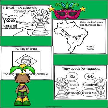 Carnival in Brazil Mini Book for Early Readers by Starlight Treasures
