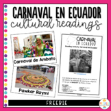 Carnival in Ecuador - Cultural Readings - Freebie Carnaval