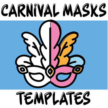 Preview of Carnival masks: mask template