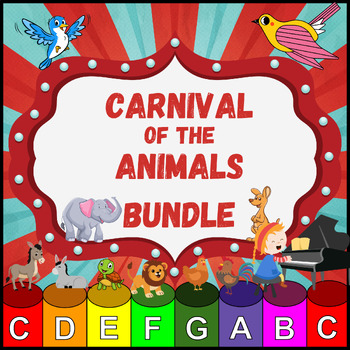 Preview of Carnival of the Animals - Boomwhacker Play Along Video and Sheet Music Bundle