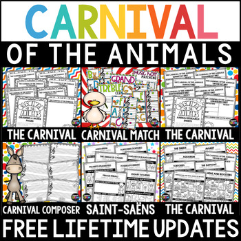 Preview of Carnival of the Animals Classical Music Listening Bundle with Lifetime Updates