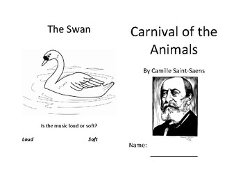 Preview of Carnival of the Animals Coloring Booklet