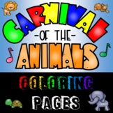 Carnival of the Animals Coloring Pages - 3 sizes