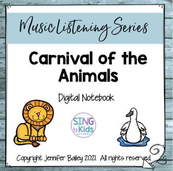 Preview of Carnival of the Animals Digital Notebook