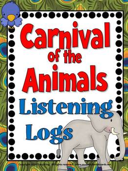 Preview of Carnival of the Animals Listening Logs-Listening Journals