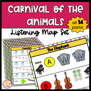Preview of Carnival of the Animals Listening Maps - Camille Saint-Saens
