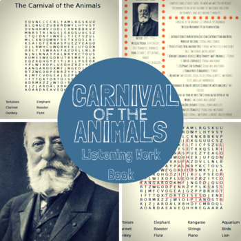 Preview of Carnival of the Animals: Listening Work Book