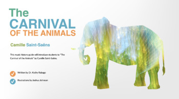 Preview of Carnival of the Animals Powerpoint & Coloring Pages Bundle