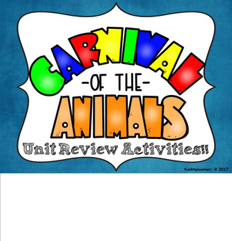 Preview of Carnival of the Animals: Review Activities/Games SET 1 - SMARTBOARD/NOTEBOOK ED.