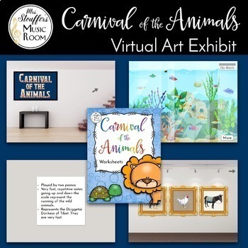 Preview of Carnival of the Animals Virtual Art Exhibit and Assessments
