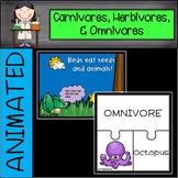 Carnivores, Herbivores, and Omnivores Animated PowerPoint 