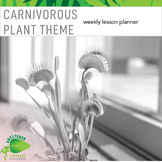 Carnivorous Plant Themed Weekly Planner