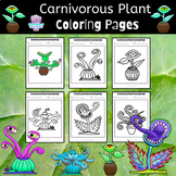 Carnivorous plant Coloring Pages Halloween Plants