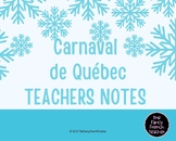 Carnval de Québec presentation with French speaking notes