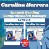 Carolina Herrera - Spanish Biography Activity Bundle - Wom
