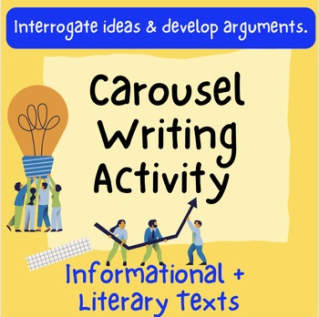 Preview of Carousel Writing Text Analysis - Literary + Informational - Activity, Lessons
