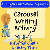 Carousel Writing Text Analysis - Literary + Informational 