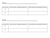 Carousel walk student response sheet editable