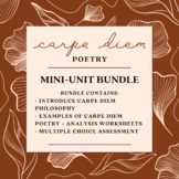 Carpe Diem/Renaissance Poetry Mini Unit! *DIGITAL WORKSHEE