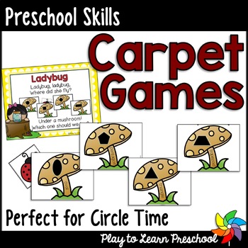 Preview of Carpet Games for Preschool Skills: Alphabet & Numbers Group Activity