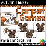Carpet Games for Fall Autumn Alphabet & Numbers Group Activity