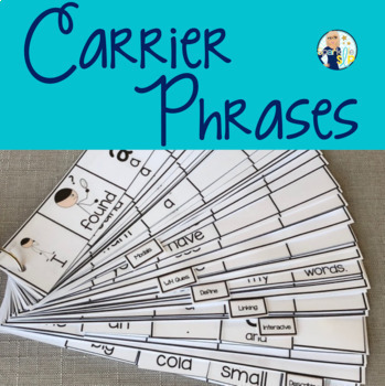Carrier Phrases for Increasing Utterances - Sentence Starters with Visuals FREE