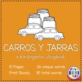 Carros y jarras printable storybook in Simple Spanish