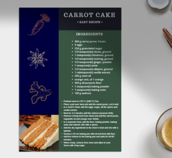 Preview of Carrot Cake Recipe - National Carrot Cake Day