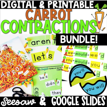 Preview of Carrot Contraction BUNDLE - DIGITAL & PRINTABLE