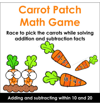 Preview of Carrot Patch Easter Math Game
