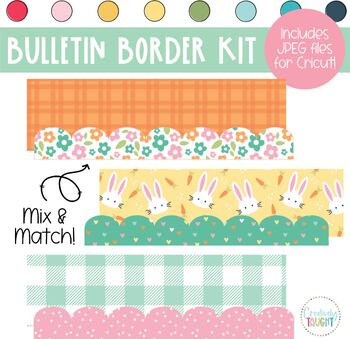 Preview of Carrot Trails - Easter - March & April Bulletin Board Borders